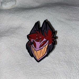 Hazbin Hotel spooky Alastor enamel pin